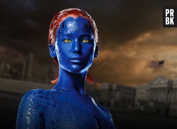 Como Mística, em "X-Men: Dias de um Futuro Esquecido", Jennifer Lawrence precisa de seis horas para ficar com o visual da mutante