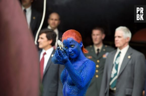 Mística, interpretada por Jennifer Lawrence, é uma das mutantes principais do filme "X-Men: Dias de um Futuro Esquecido"