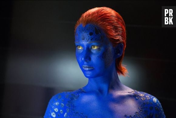 Jennifer Lawrence aparece como a personagem Mística no filme "X-Men: Dias de um Futuro Esquecido"