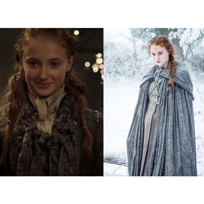 Sansa (Sophie Turner), de &quot;Game of Thrones&quot;, começou como uma menina inocente e agora está completamente diferente