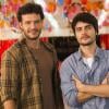 Na novela "Em Família", Laerte (Guilherme Leicam) e Virgílio (Nando Rodrigues) eram amigos no passado