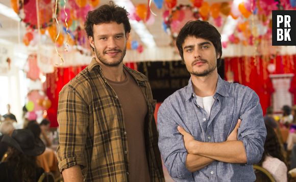 Na novela "Em Família", Laerte (Guilherme Leicam) e Virgílio (Nando Rodrigues) eram amigos no passado