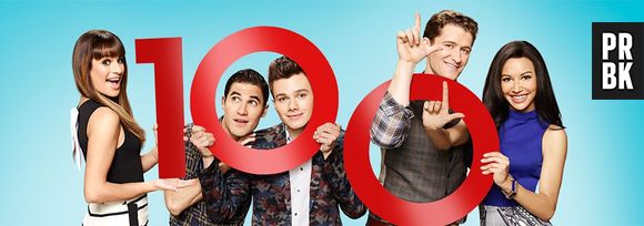 Imagem Promocional do episódio 100 da série "Glee"