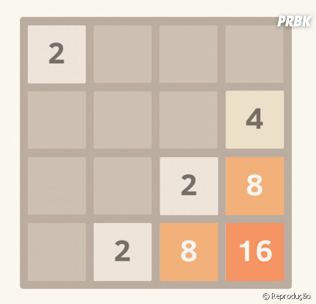 O jogo "2048" promete horas e horas de vício na frente do computador