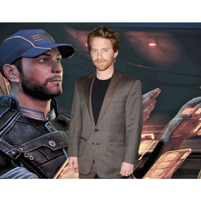 Pra quem joga &quot;Mass Effect&quot;, o ator Seth Green é a voz do piloto Tenente Jeff &#039;Joker&#039; Moreau 