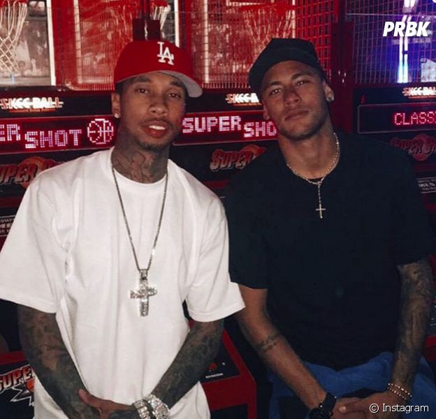 Neymar Jr. e Tyga, rapper ex-namorado de Kylie Jenner, posam juntos nos EUA