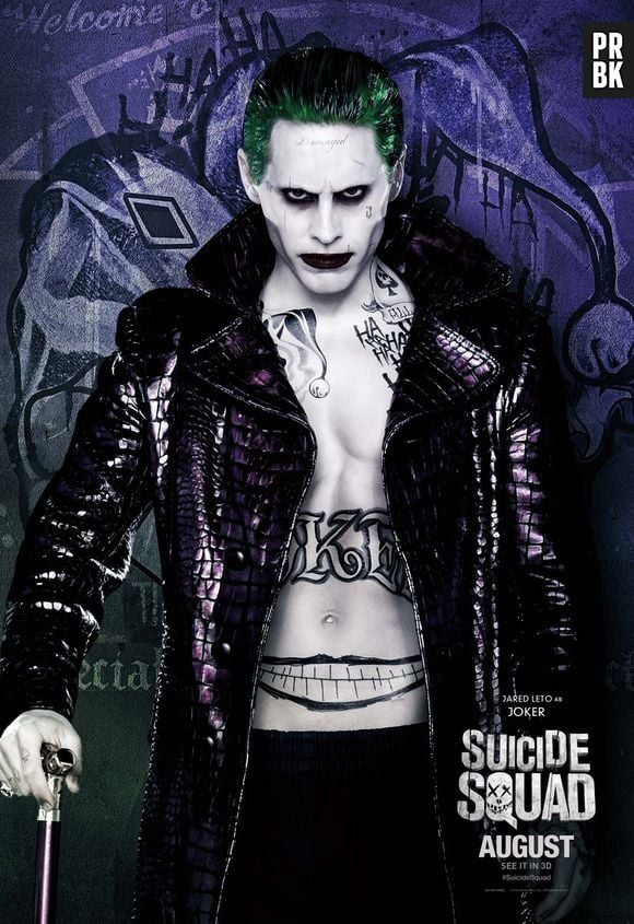 Filme "Esquadrão Suicida": Coringa (Jared Leto) estampa novo cartaz de produção