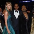 Taylor Swift, Kanye West e Kim Kardashian (com Jay Z na foto) brigam após a socialite vazar "autorização" da cantora para a música "Famous"