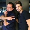 Luan Santana também mudou a cor do cabelo com Marco Antônio de Biaggi