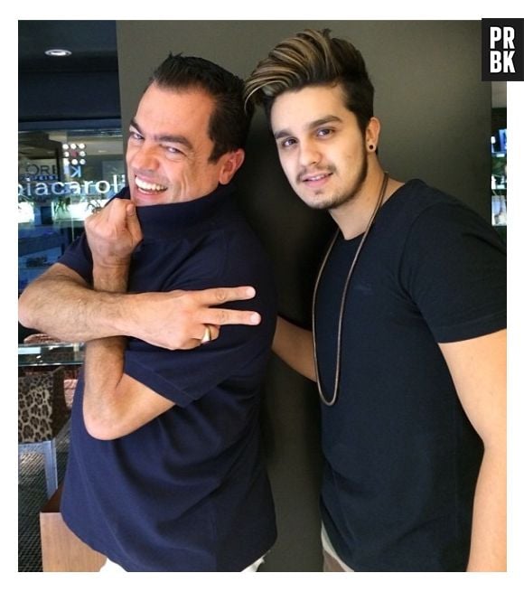 Luan Santana também mudou a cor do cabelo com Marco Antônio de Biaggi