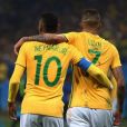 Neymar Jr., atacante da seleção brasileira de futebol, é grande aposta do ténico Tite, em busca da medalha de ouro