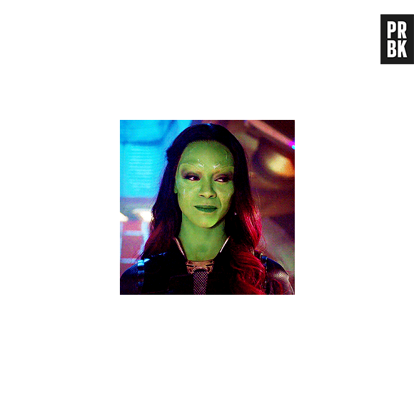 Zoe Saldana vivendo Gamora