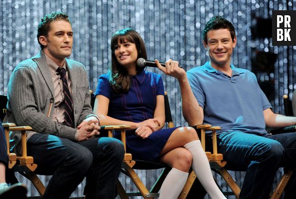 Lea Michele namorava o ator Cory Monteith. O enlace com Matthew Morrison, teria acontecido antes do seriado "Glee"