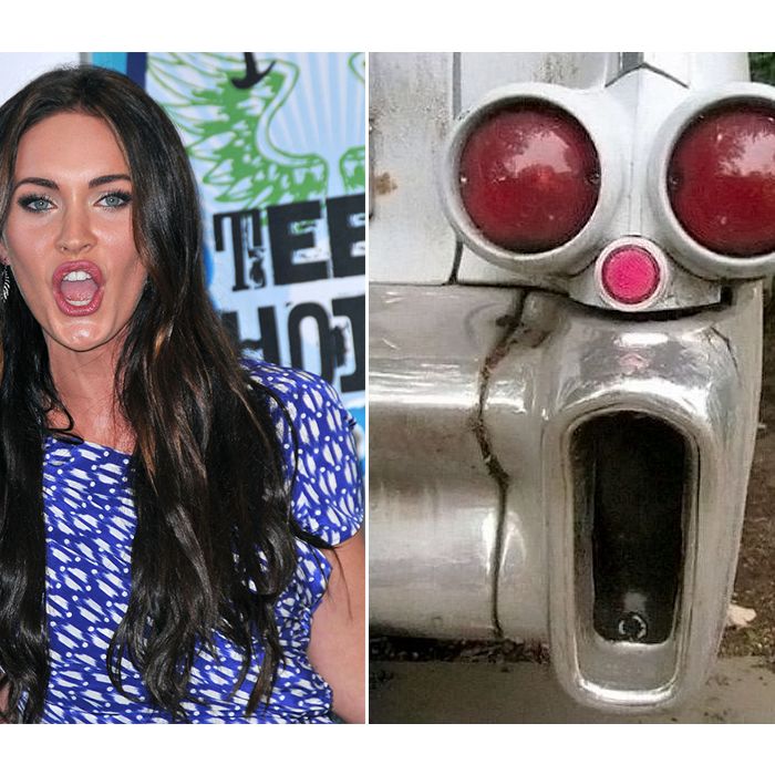  Megan Fox ou a lanterna de carro? Vai falar que n&amp;atilde;o s&amp;atilde;o parecidos? 
