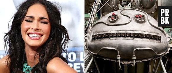 Uma máquina com expressão de dar inveja em Megan Fox