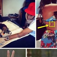 Neymar faz a tatuagem de uma cruz igual a de Bruna Marquezine! Veja a foto!