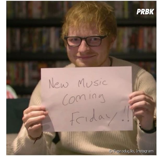 Ed Sheeran anuncia música nova através de vídeo fofo e fãs piram