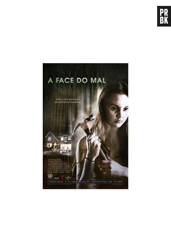 Cartaz de "A Face do Mal", terror estrelado por Liana Liberato