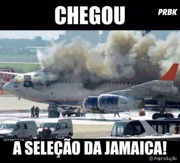 Seleção da Jamaica chegou pra Copa!
