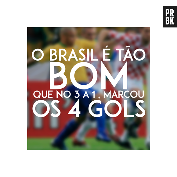 Brasil fez os 4 gols do jogo!