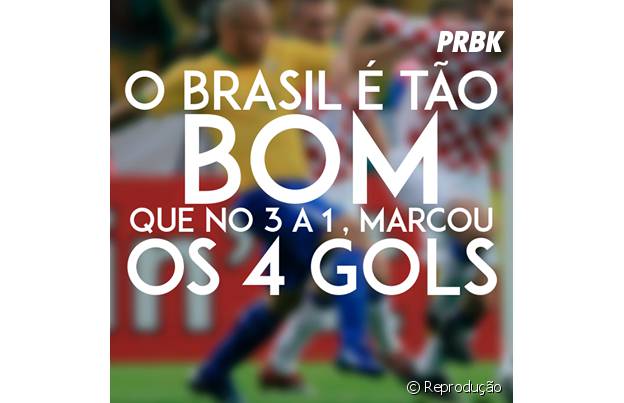 Brasil fez os 4 gols do jogo!