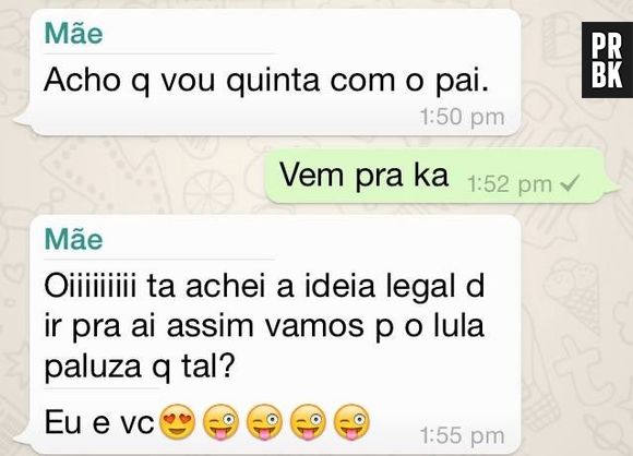 Mãe conversa com o filho no WhatsApp e conquista internet!