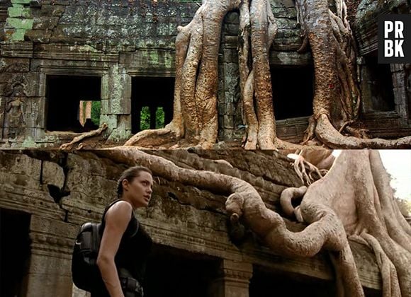 O Templo de Angkor Wat, no Camboja, foi cenário do filme Tomb Raider