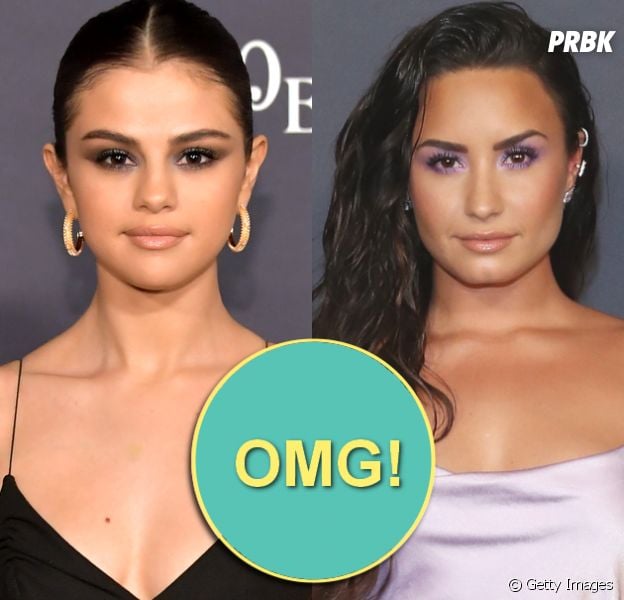 Semi reunidas! Selena Gomez e Demi Lovato posam juntas em evento