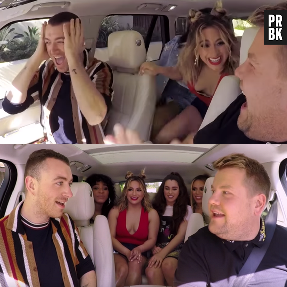 Sam Smith tem a melhor reação conhecendo o Fifth Harmony no "Carpool Karaoke"