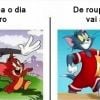 Alguém entende por que o Tom e Jerry botam roupa só pra ir à praia?