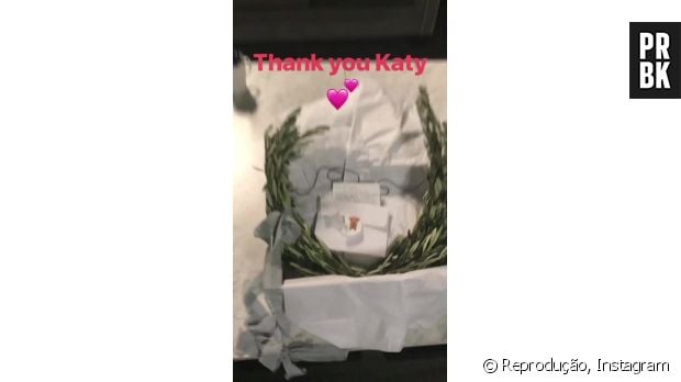 Taylor Swift recebe presente de Katy Perry e agradece