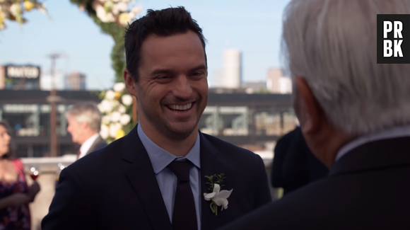 No final de "New Girl", Nick (Jake Johnson) está pronto para casar com Jess (Zooey Deschanel)