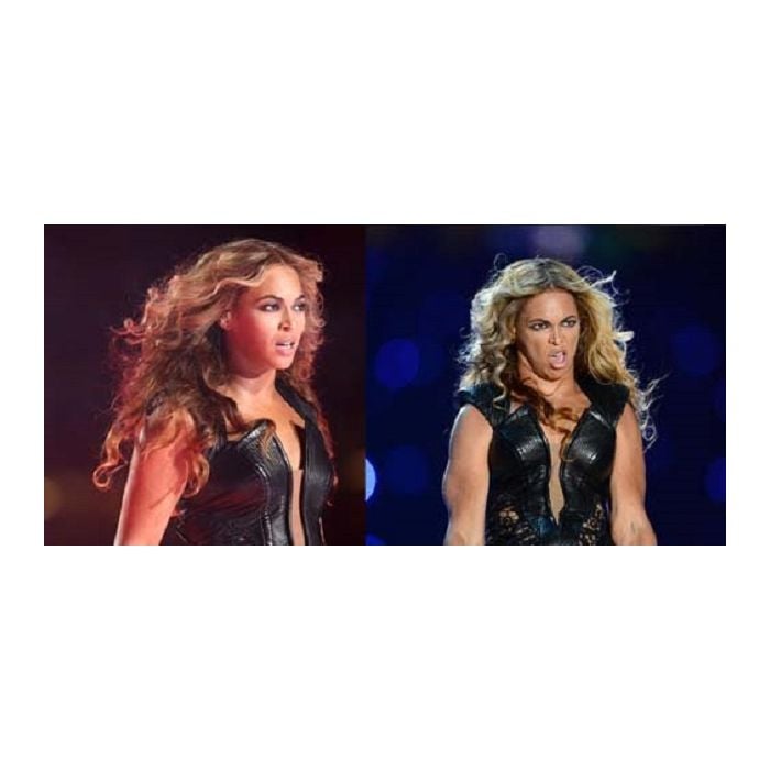 Até a Beyoncé consegue ficar feia fazendo careta!