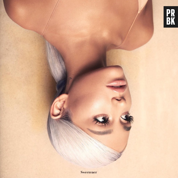 "Sweetener": Ariana Grande está de cabeça para baixo na capa de seu novo CD