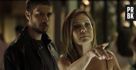 Em "Segundo Sol", Ícaro (Chay Suede) salva Laureta (Adriana Esteves) de Karola (Deborah Secco)