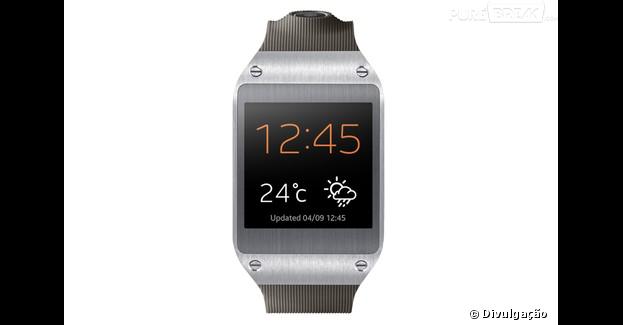 O Galaxy Gear é um relógio inteligente da Samsung