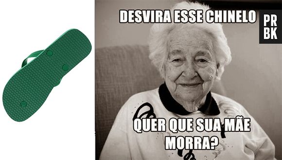 Se deixar o chinelo virado a mãe morre!