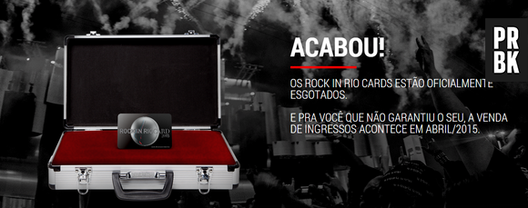 Os ingressos da pré-venda do Rock in Rio 2015 estão oficialmente esgotados