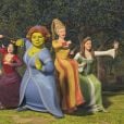 Em "Shrek", Fiona é capturada por  Robin Hood, que aparece ao lado de sua banda fazendo uma apresentação musical um pouco maliciosa 