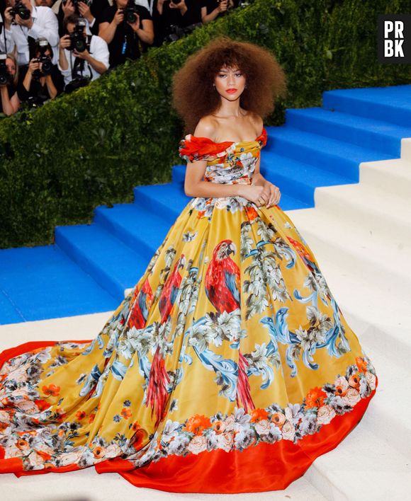 Zendaya arrasa no MET Gala. Este look é de 2017