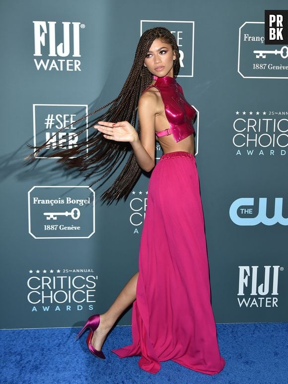 No Critics' Choice Awards de 2020, Zendaya parou tudo com este look rosa