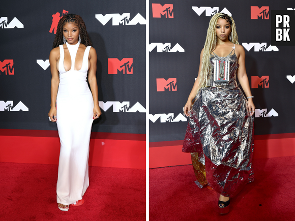 As irmãs Halle Bailey e Chloe Bailey no VMA 2021