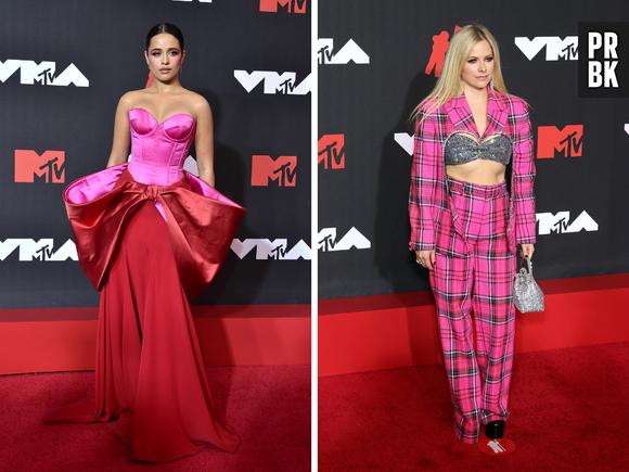 VMA 2021: o rosa apareceu no look de Camila Cabello e Avril Lavigne