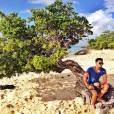  No comecinho do ano, Luan Santana posou galanteador em sua viagem ao Caribe e fez sucesso com as f&atilde;s no Instagram 