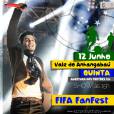 Assim como Gusttavo Lima e Paula Fernandes, o sertanejo Luan Santana arrastou uma multid&atilde;o em seu show no Fifa Fan Fest 