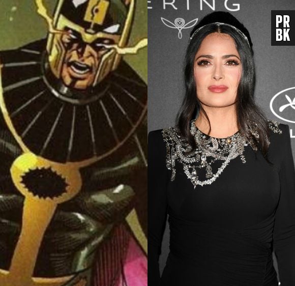 O herói Ajak não será homem em "Eternos". Salma Hayek é quem está por trás do papel da divindade que tem a função de intermediar o contato entre os Celestiais e suas criações na Terra