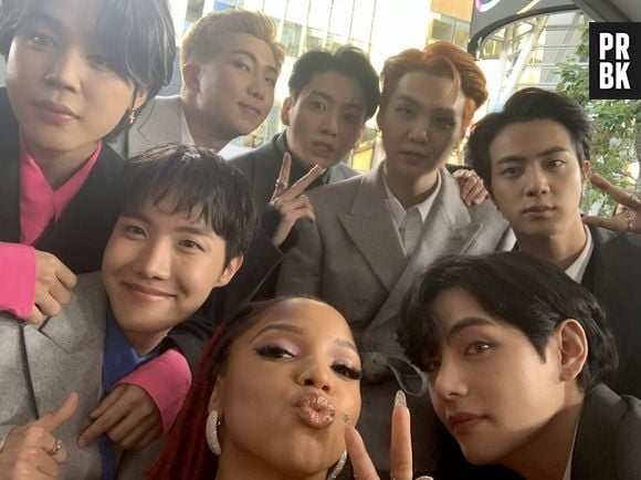 BTS: Chloe Bailey foi uma das famosas que tirou foto com o grupo