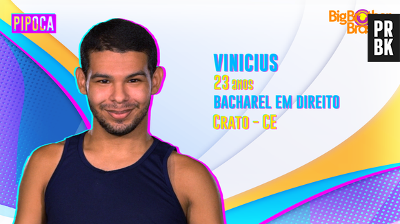 "BBB22": Vinícius é bacharel em Direito, com 23 anos