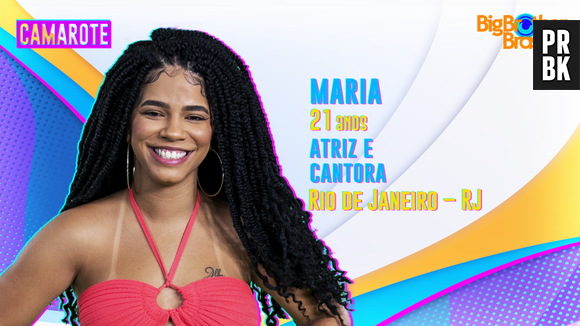 "BBB22": Maria é atriz e cantora, com 21 anos