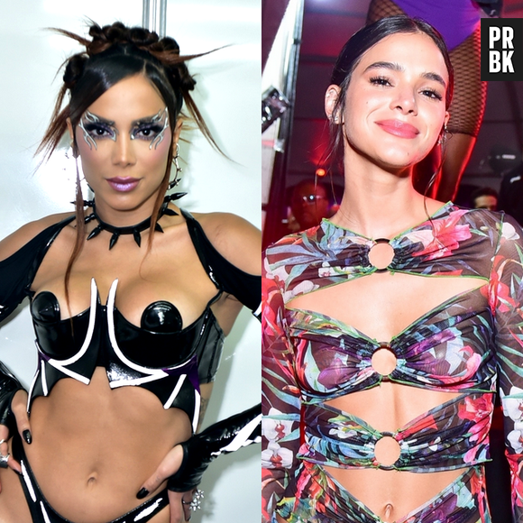 Anitta e Bruna Marquezine fazem as pazes em evento no Rio